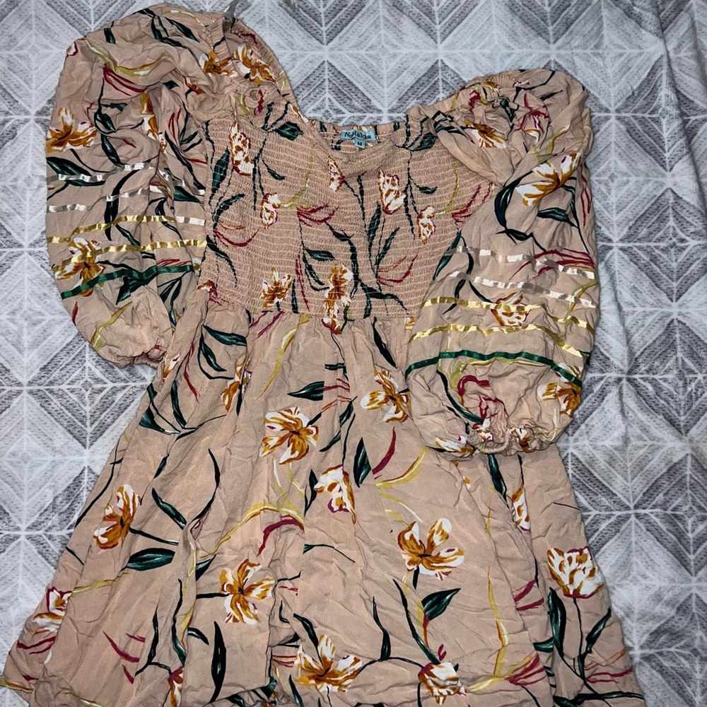 Floral Puff Sleeve Dress
